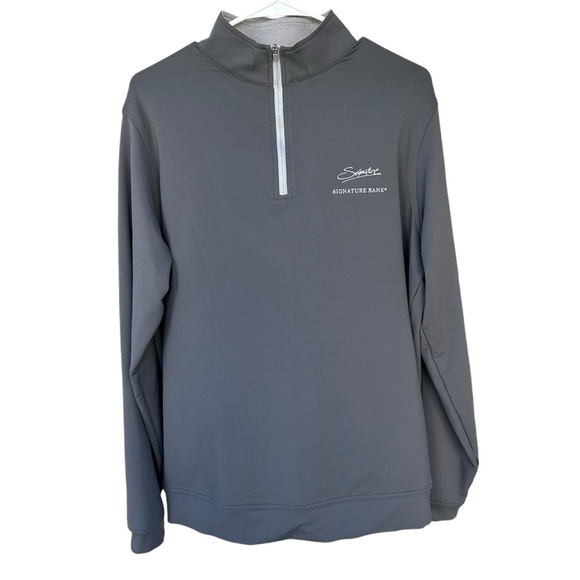 Peter Millar Crown Performance Half Zip - Size Medium - Gray - Picture 1 of 9